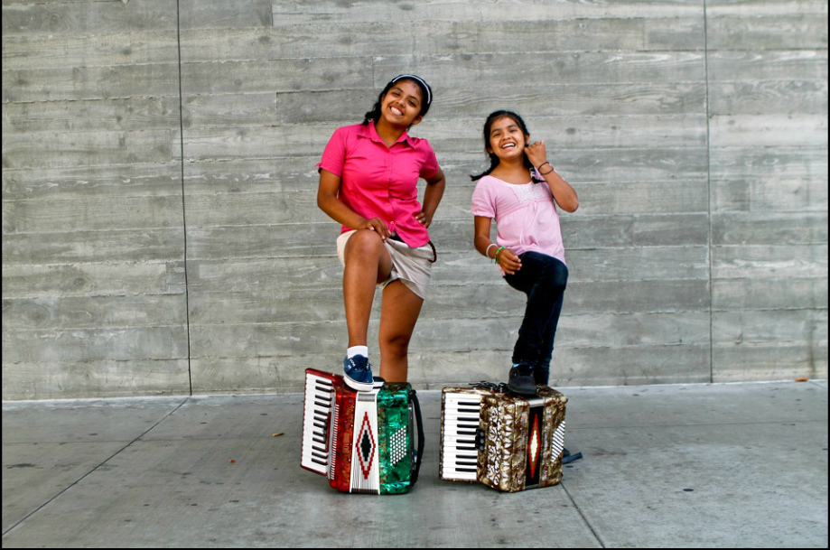 Happy Young Ranchera Accordion Players in Los Angeles