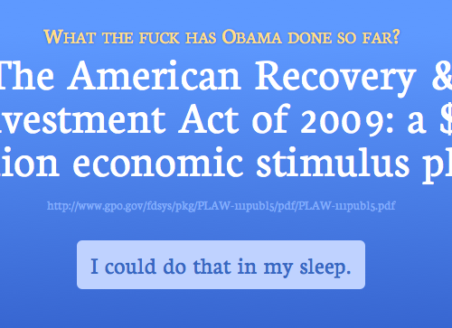 WT… Obama’s Done So Far